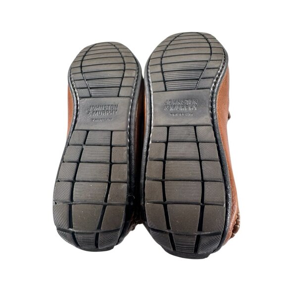 Johnston & Murphy Mens Size 12 M Brown Casual Slip On Driving Loafers NICE - Picture 6 of 8